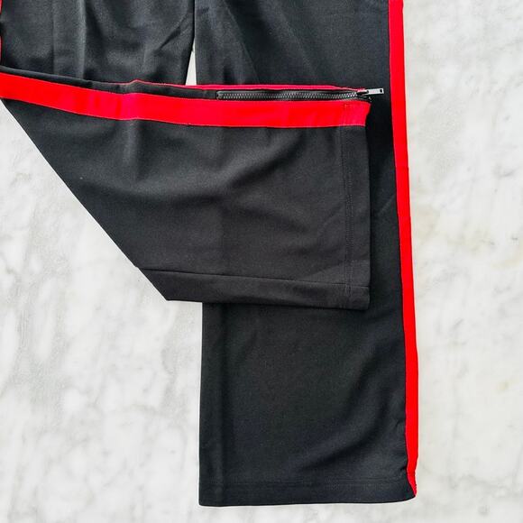 Who What Wear Track Pant XS *Target Black Red Stripe Wide Leg - Picture 6 of 7